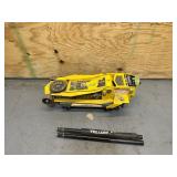 Yellow Jacket Low-Profile Super-Duty Jack, 3-Ton Lift Capacity, 4in.-23in. Lift Range Yellow Jacket Low-Profile Super-Duty Jack, 3-Ton Lift Capacity, 4in.-23in. Lift Range