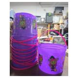 11-NEW Purple Pails With Witch Design