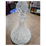 Lot Of Crystal: GODINGER Lotus Candleholders, Other Decanter, Vases, Candy Dish, More