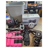 Shiatsu Massager Pillow, Weights, Radio, Digital Bank, Includes Large Trash Can