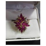Red Stone Pendant & Ring
