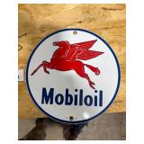 9" MOBIL OIL SIGN 9" MOBIL OIL SIGN
