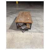 24" X 48" X 20" ROLLING COFFEE TABLE 24" X 48" X 20" ROLLING COFFEE TABLE