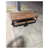 24" X 48" X 20" ROLLING COFFEE TABLE 24" X 48" X 20" ROLLING COFFEE TABLE