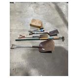 SHOVELS, HOE, CLIPPERS, BROOM & DUST PAN SET SHOVELS, HOE, CLIPPERS, BROOM & DUST PAN SET