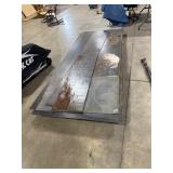 QTY 4- 4FT X 8 FT SHEETS OF 10 GUAGE COLD ROLL STEEL, & 3/8" THICK REMINATES QTY 4- 4FT X 8 FT SHEETS OF 10 GUAGE COLD ROLL STEEL, & 3/8" THICK REMINATES
