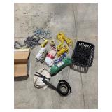 BUNDLE OF CORD, STRAP ROLLS, & VARIOUS CHAIN BUNDLE OF CORD, STRAP ROLLS, & VARIOUS CHAIN