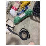 BUNDLE OF CORD, STRAP ROLLS, & VARIOUS CHAIN BUNDLE OF CORD, STRAP ROLLS, & VARIOUS CHAIN