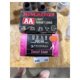 2 BOXES OF 12 GUAGE TARGET LOAD SHOTGUN SHELLS 2 BOXES OF 12 GUAGE TARGET LOAD SHOTGUN SHELLS