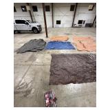 QTY 13 TARPS OF VARIOUS SIZES QTY 13 TARPS OF VARIOUS SIZES