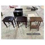 3 TABLES, 1 STOOL, 1 NIGHTSTAND 3 TABLES, 1 STOOL, 1 NIGHTSTAND