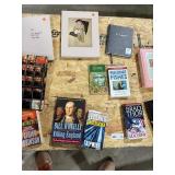 TABLE FULL OF BOOKS TABLE FULL OF BOOKS