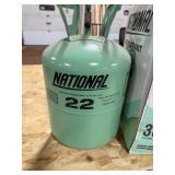 30LB TANK OF NATIONAL REFRIGERANT 22 30LB TANK OF NATIONAL REFRIGERANT 22