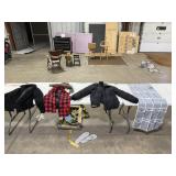2 LARGE, 1 MEDIUM WOMENS COATS & OVER THE DOOR SHOE ORGANIZER 2 LARGE, 1 MEDIUM WOMENS COATS & OVER THE DOOR SHOE ORGANIZER