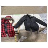 2 LARGE, 1 MEDIUM WOMENS COATS & OVER THE DOOR SHOE ORGANIZER 2 LARGE, 1 MEDIUM WOMENS COATS & OVER THE DOOR SHOE ORGANIZER