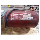 9 GAL PORTABLE AIR TANK W/ GAUGE,SHUTOFF, AND PREASURE RELIEF 9 GAL PORTABLE AIR TANK W/ GAUGE,SHUTOFF, AND PREASURE RELIEF