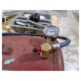 9 GAL PORTABLE AIR TANK W/ GAUGE,SHUTOFF, AND PREASURE RELIEF 9 GAL PORTABLE AIR TANK W/ GAUGE,SHUTOFF, AND PREASURE RELIEF