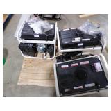 3 NEW PULSAR 3250W GENERATOR THEY WERE DAMAGED IN SHIPPING PARTS ARE READILY AVAIBLE  SOME BREAKERS AND SWITCHES HAVE BEEN PURCHACED FOR THEM 3 NEW PULSAR 3250W GENERATOR THEY WERE DAMAGED IN SHIPPING PARTS ARE READILY AVAIBLE  SOME BREAKERS AND SWITCHES HAVE BEEN PURCHACED FOR THEM