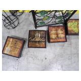 WINE BOTTLE HOLDER SOME WINE ART AND SPICE RACK AND PAPER TOWEL HOLDER WINE BOTTLE HOLDER SOME WINE ART AND SPICE RACK AND PAPER TOWEL HOLDER