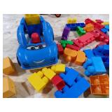 MEGA BLOCK ASST W/CAR & PEG N BLOCK TOY MEGA BLOCK ASST W/CAR & PEG N BLOCK TOY