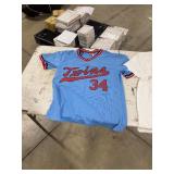 KIRBY PUCKETT JERSEY XL, & 2 TWINS XL TEES KIRBY PUCKETT JERSEY XL, & 2 TWINS XL TEES