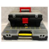 2 Multi-Compartment Plastic Toolboxes 2 Multi-Compartment Plastic Toolboxes