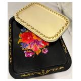 Vintage Metal Serving Trays Vintage Metal Serving Trays
