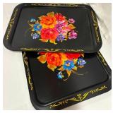 Vintage Metal Serving Trays Vintage Metal Serving Trays