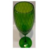 Vintage Green Tall Vase from Italy Vintage Green Tall Vase from Italy