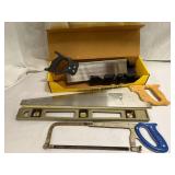 Lot of Saws and Level Lot of Saws and Level