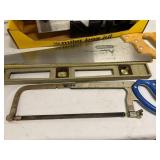 Lot of Saws and Level Lot of Saws and Level