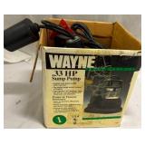 Wayne Submersible .33 HP Sump Pump Wayne Submersible .33 HP Sump Pump