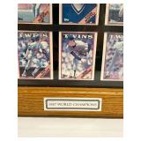 Twins 1987 World Champions Framed Baseball Cards Twins 1987 World Champions Framed Baseball Cards