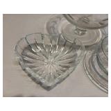 Glass Serving Pieces Lot of 4 Glass Serving Pieces Lot of 4