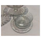 Glass Serving Pieces Lot of 4 Glass Serving Pieces Lot of 4