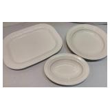 Lot of White Serving Dishes Lot of White Serving Dishes