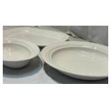 Lot of White Serving Dishes Lot of White Serving Dishes