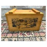 Wood Box with Hinged Lid Wood Box with Hinged Lid