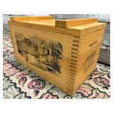 Wood Box with Hinged Lid Wood Box with Hinged Lid