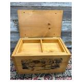 Wood Box with Hinged Lid Wood Box with Hinged Lid