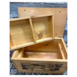Wood Box with Hinged Lid Wood Box with Hinged Lid