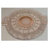 Black Forest Etched Pink Depression Tray Black Forest Etched Pink Depression Tray