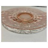 Black Forest Etched Pink Depression Tray Black Forest Etched Pink Depression Tray