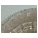 Black Forest Etched Pink Depression Tray Black Forest Etched Pink Depression Tray