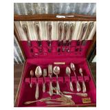 Silverplate Silverware in Chest Silverplate Silverware in Chest