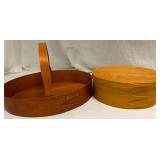 Wooden Basket and Wooden Box Wooden Basket and Wooden Box