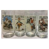 Norman Rockwell Glasses from 1980 Norman Rockwell Glasses from 1980