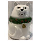 Christmas Kitty Cookie Jar Christmas Kitty Cookie Jar