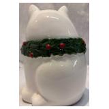 Christmas Kitty Cookie Jar Christmas Kitty Cookie Jar