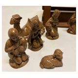 Ceramic Nativity Set with Manger Ceramic Nativity Set with Manger